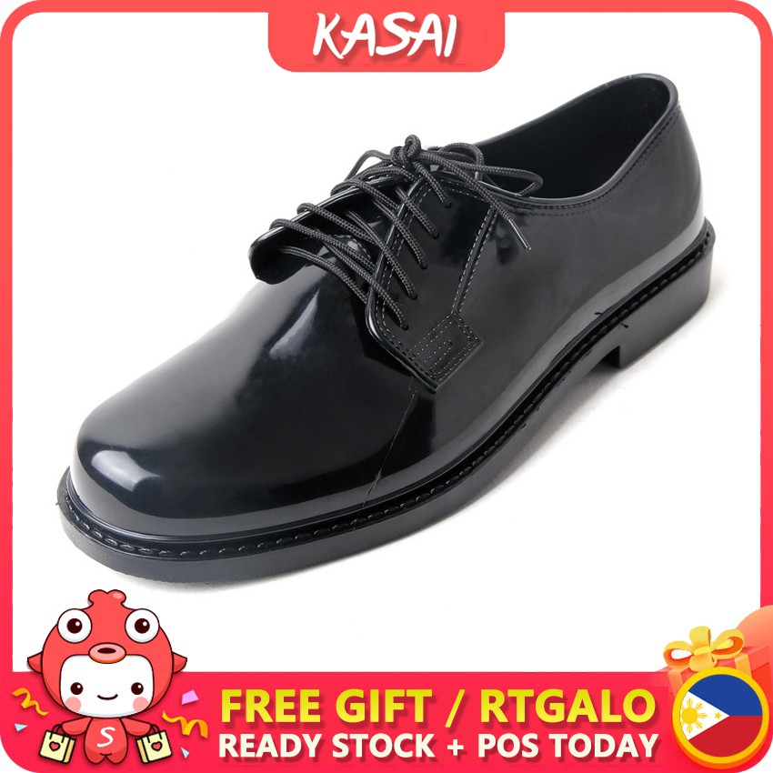 KASAI Maine Wood Lincoln Mens Lace up Utility Service Security Police  Flexible Black Shoes COD #233 | Shopee Philippines