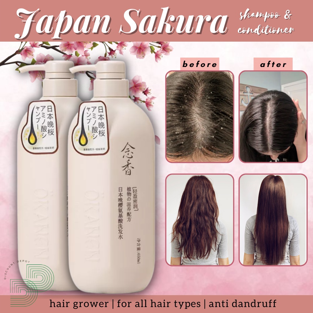 LIFUSHA JAPANESE Shampoo And Conditioner Set Sakura SHAMPOO CONDITIONER