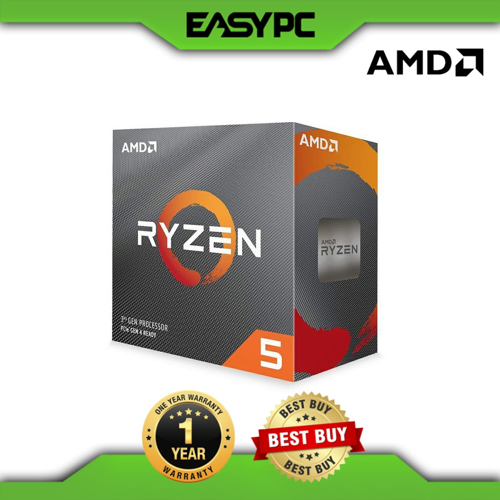 Amd Ryzen 5 3600 Am4 Socket 3 6ghz Up To 4 2ghz With Wraith Stealth Cpu Unlocked Core 6 Threads 12 P Shopee Philippines