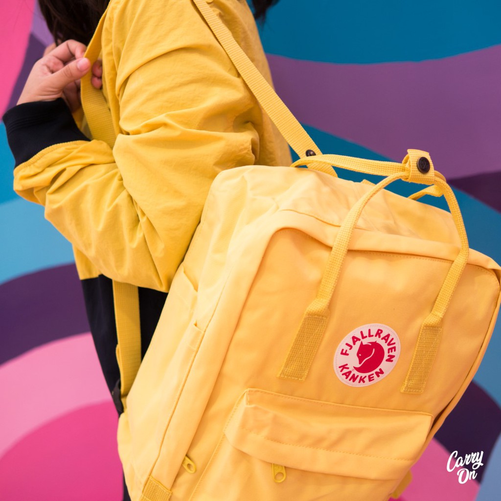 how to clean a yellow kanken backpack