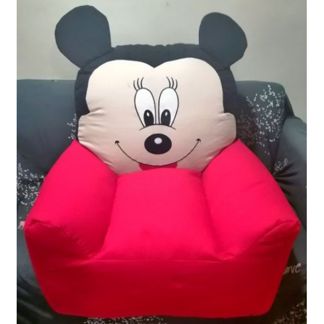 Mickey Mouse Bean Bag Chair Lovely Cartoon Character For Children | Shopee  Philippines