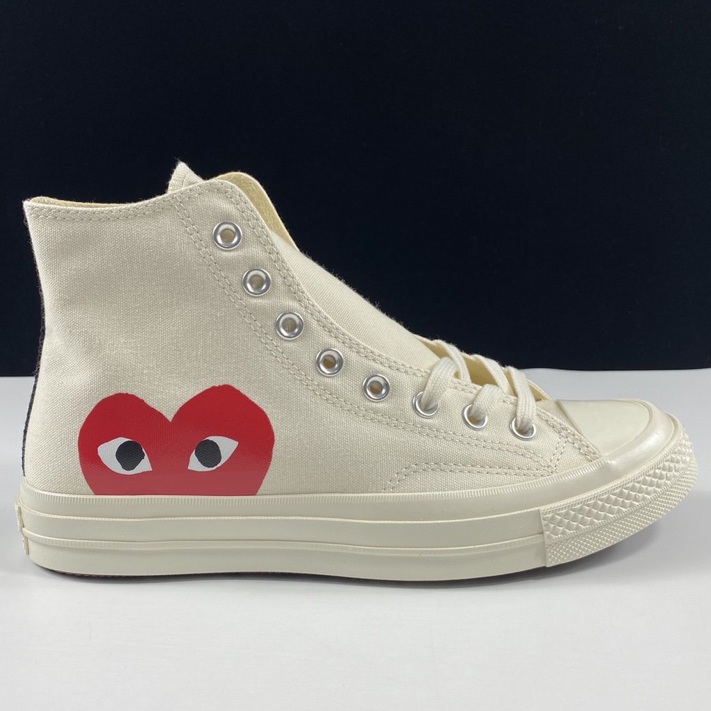 converse comme des garcons high black