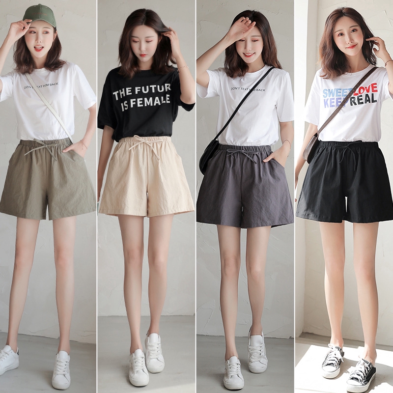 plus size white linen shorts