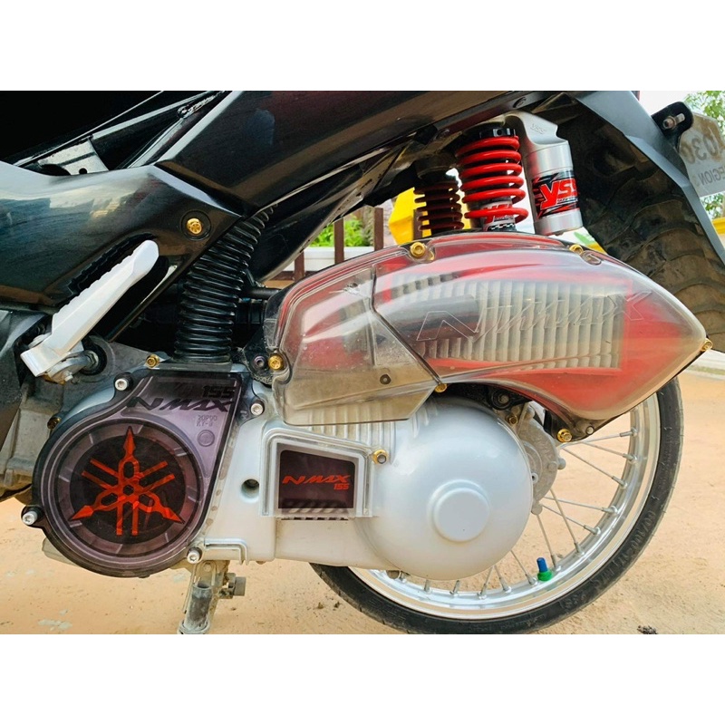 Nmax crankcase 6mm & belt view cover V1 3mm clear sets (ORIGINAL