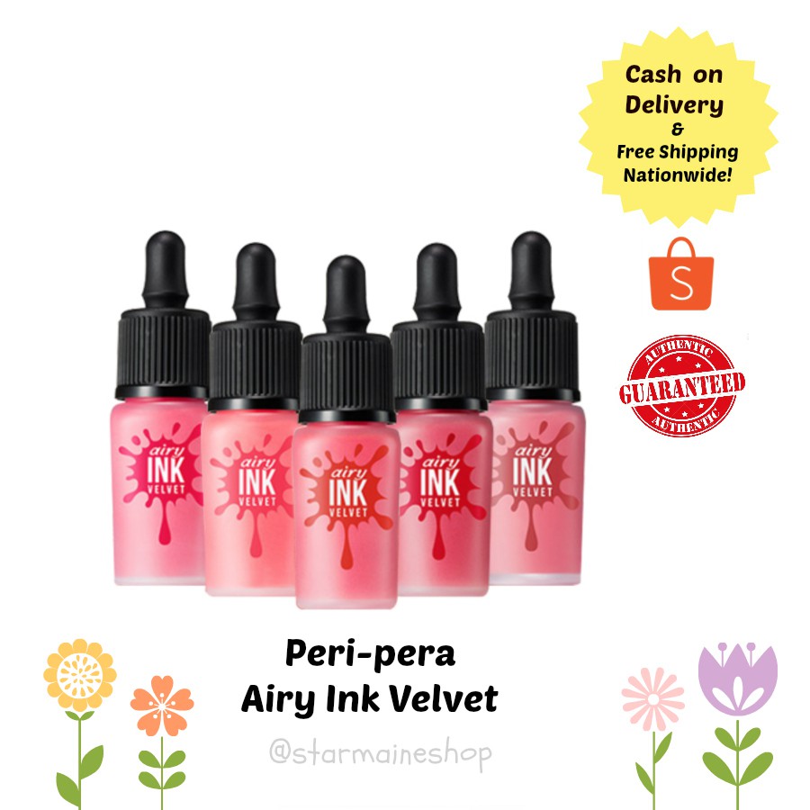 Peripera Airy Ink Velvet + NEW SHADES | Shopee Philippines