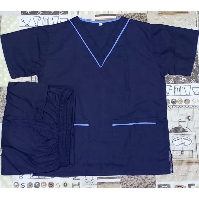 Scrub Suit Set Large Size Tetoron Fabric Shopee Philippines