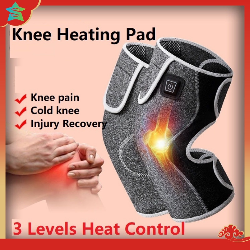 kf94 Electric Knee Pad Heating Hot Compress Arthritis Heated Brace Warmer Elder Joint Pain