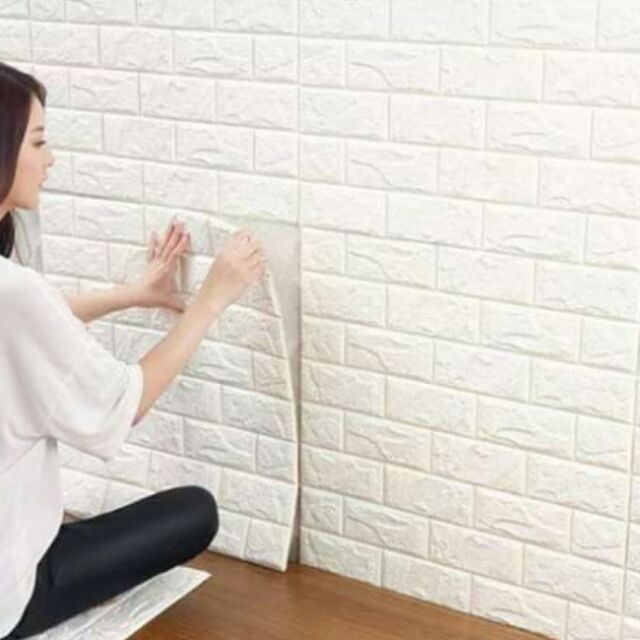 3D Foam Brick Wall Panel | Shopee Philippines