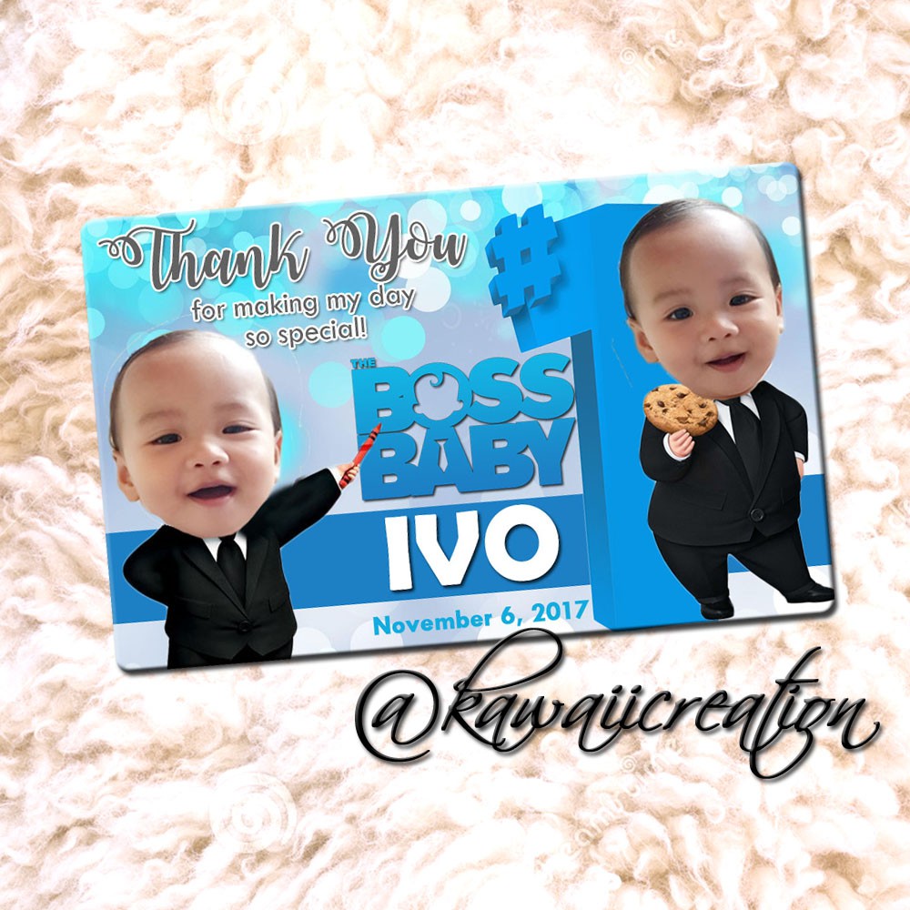 Boss Baby Birthday Invitation Card