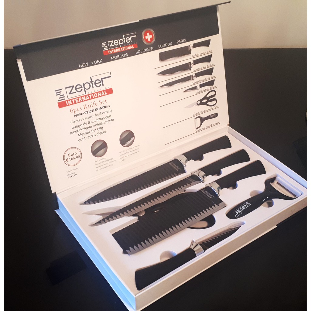 ACB Zepter Gift Box Knife 6 Pcs Set Shopee Philippines