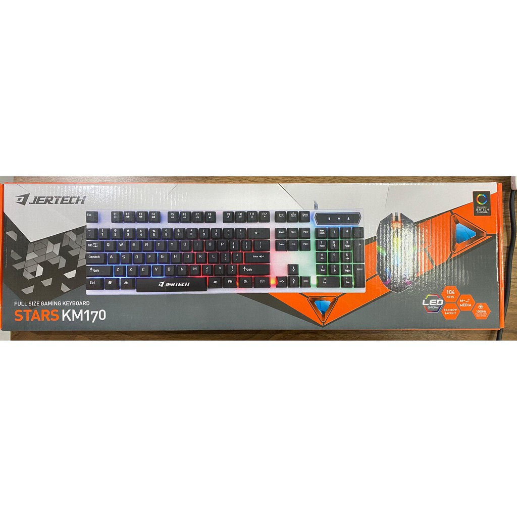 Jertech Stars KM170 Full Size RGB Gaming Keyboard and Mouse Combo