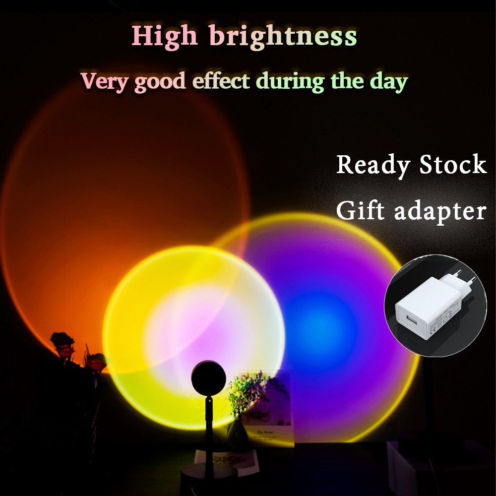 Sunset lamp Projector light Rainbow Selfie light Atmosphere Led Night