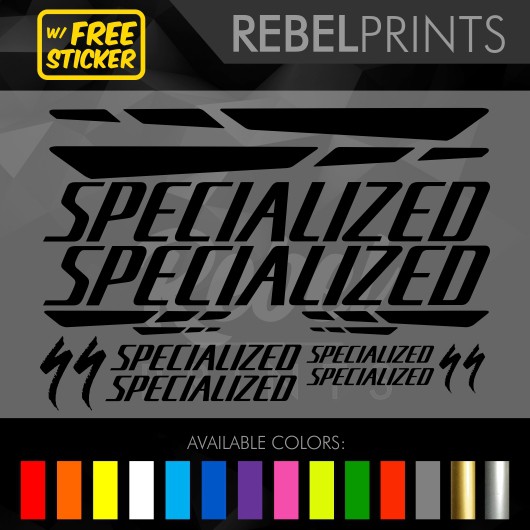 Specialized Bike Sticker Decal Vinyl For Mountain Bike And Road Bike Shopee Philippines
