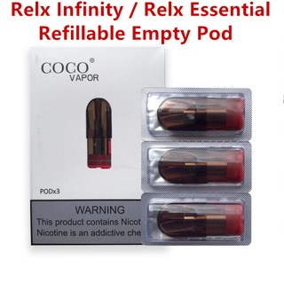 NO Leaking Relx Infinity / Essential / Phantom / ZALAN R5 Vape Pods Refillable Version Empty Pod