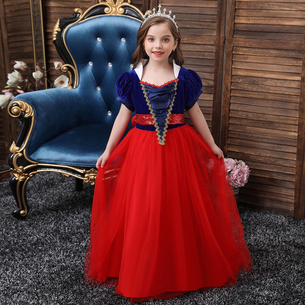 Snow White Role-Play Party Gown Girl Primary School Student Performance ...