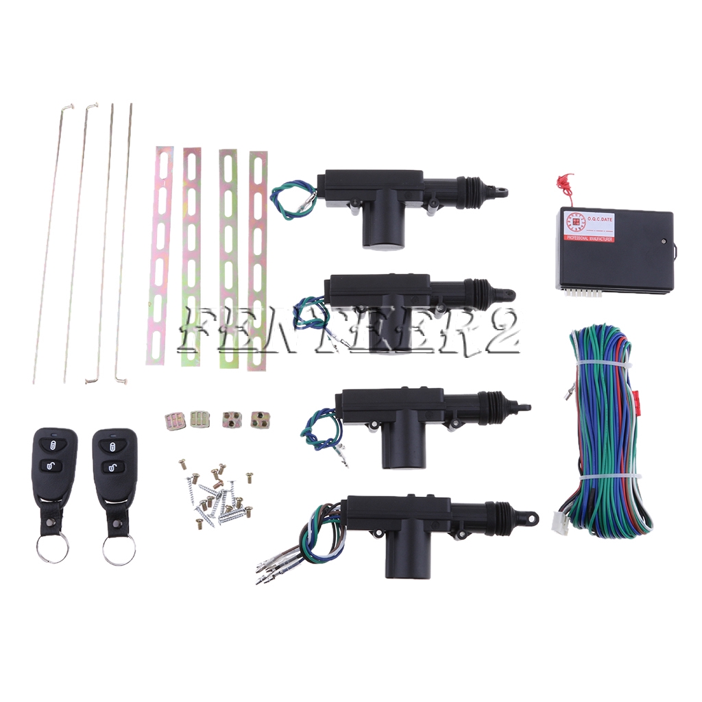 4 Door Power Lock Conversion Kit with 2 Keyless Entry Remot | Shopee