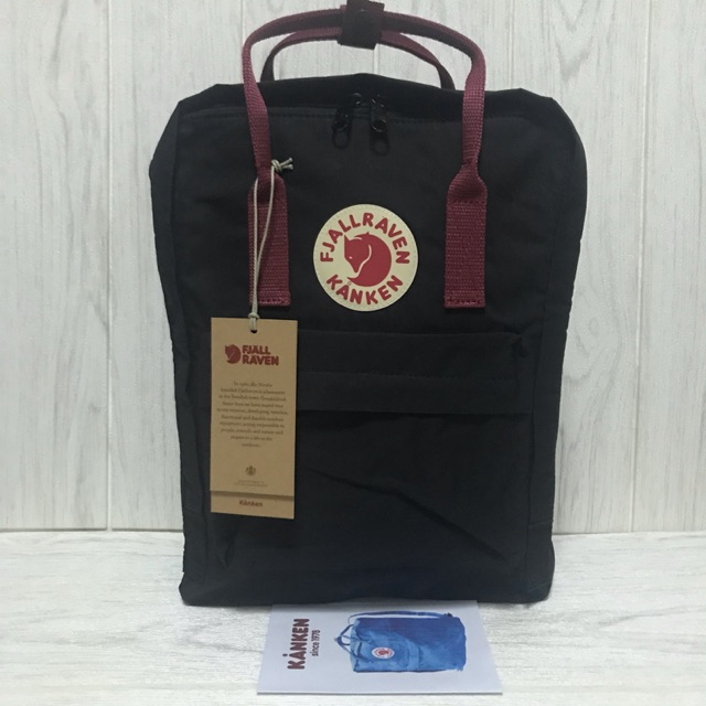 fjallraven kanken black and ox red