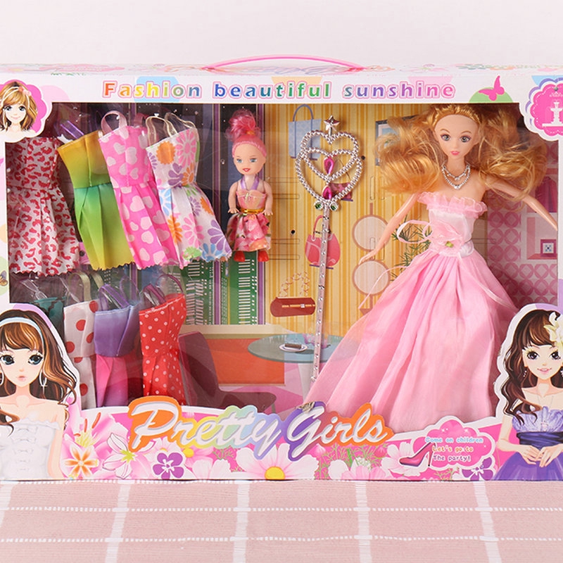 barbie doll dress up set