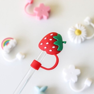 Dustproof Silicone Straws Cover Creative Cute Silicone Environmental Protection Straw Plug Straw Baby Kids Water Cup Acc #9