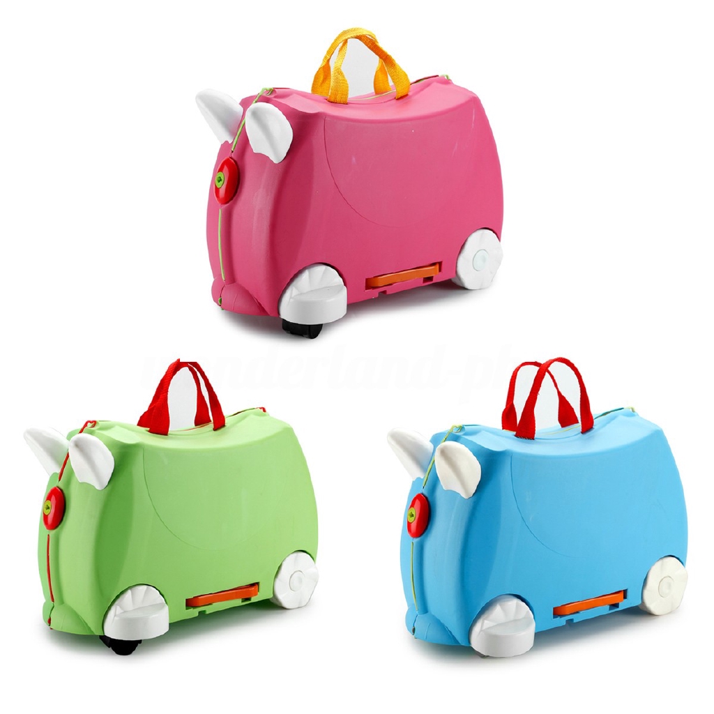 Ride On Suitcase Toy Box Kids Children Travel Luggage Green Shopee