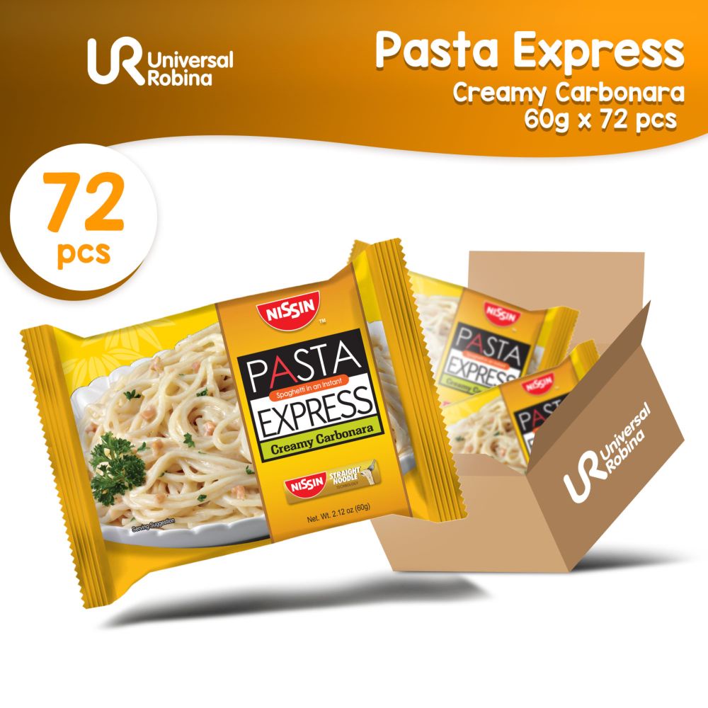 Nissin Pasta Express Creamy Carbonara 60g 72 Pcs Shopee Philippines