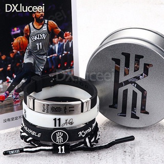 Kobe Basketball Bracelet Luminous Bracelet James Curry NBA Silicone Sports Wristband Titanium Steel Bracelet Braided Bracelet #3
