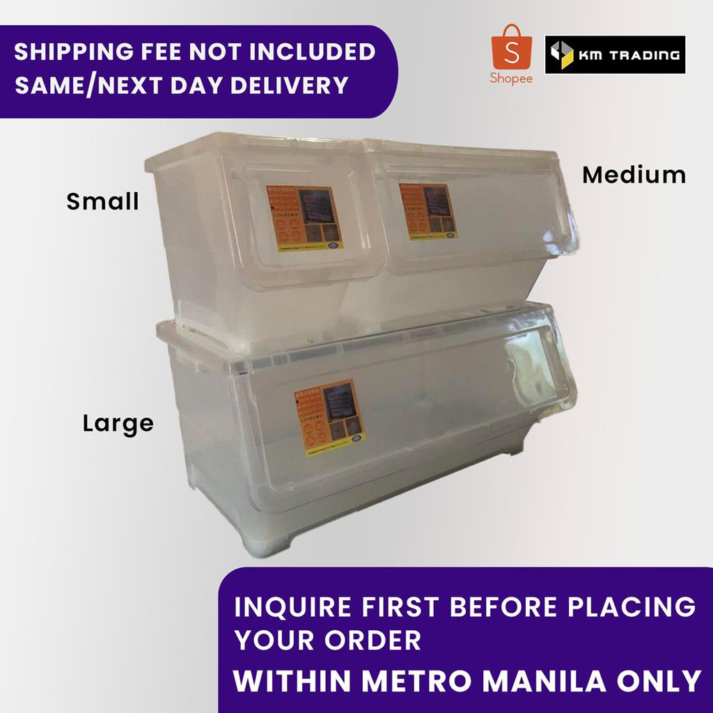 Flip Top Storage Box (Manila only SF C/O Buyer) Shopee Philippines