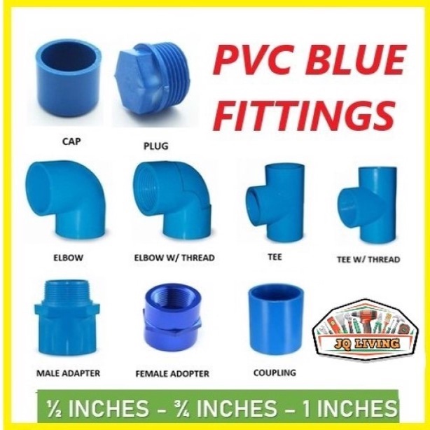 PVC Blue Fittings 1/2