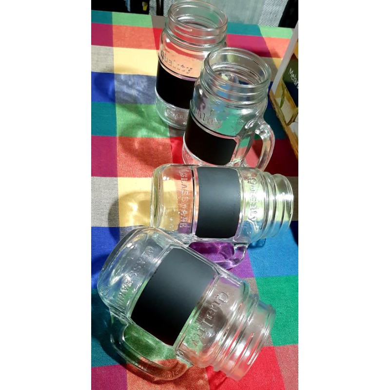 Mason jars 4pcs set. Shopee Philippines
