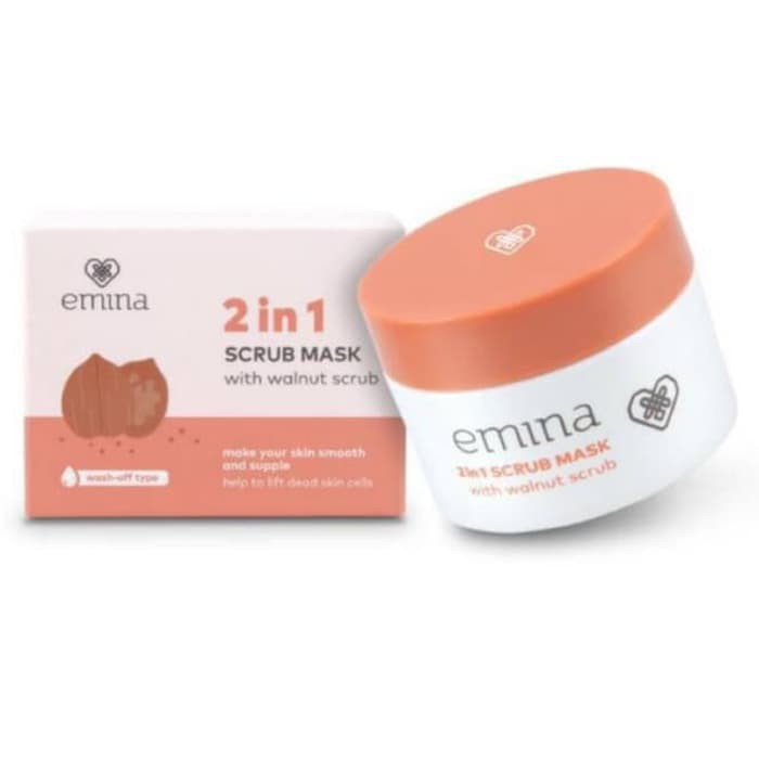 ORIGINAL Emina 2 in 1 Scrub Mask 2in1 