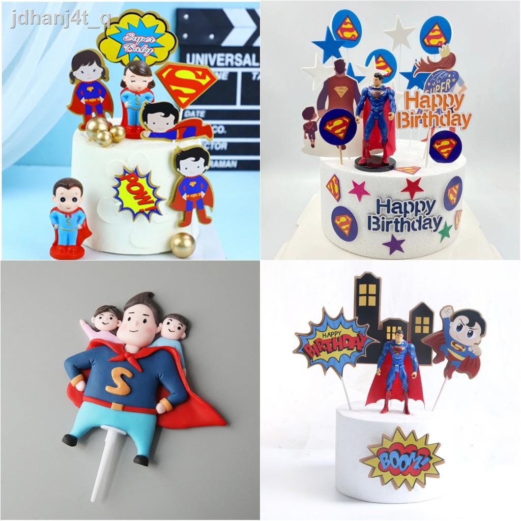 Cartoon Superman Theme Super Dad Daddy Father's Day Cake Topper for Dad's  Birthday Party Decoration | Shopee Philippines
