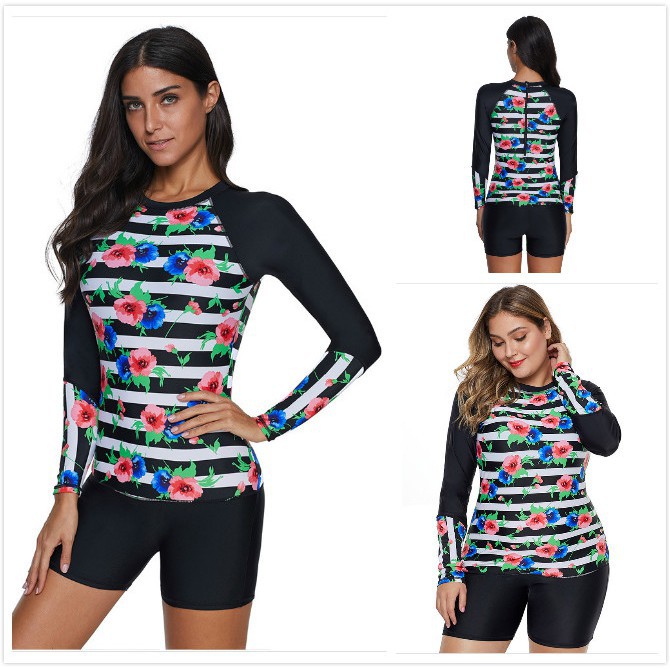 short sleeve boyleg swimsuit