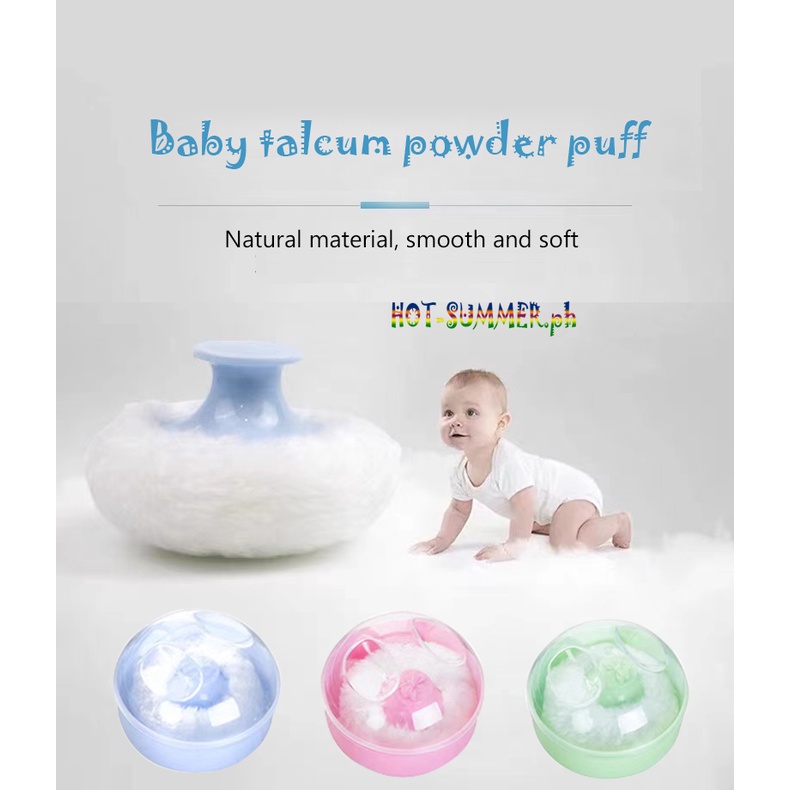 Baby talcum powder box Baby talcum powder puff box set Baby body soft
