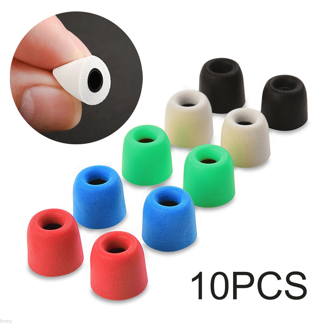 10pcs New Earbuds Memory Foam Eartips for Sound InEar Earphone Ear