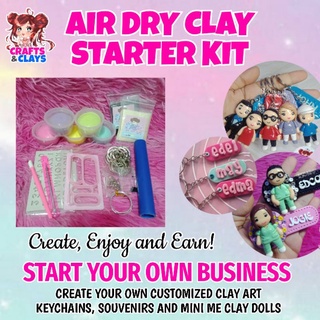 Crafts&Clays | AIR DRY CLAY STARTER KIT - NO BAKE CLAY / FADC CLAY