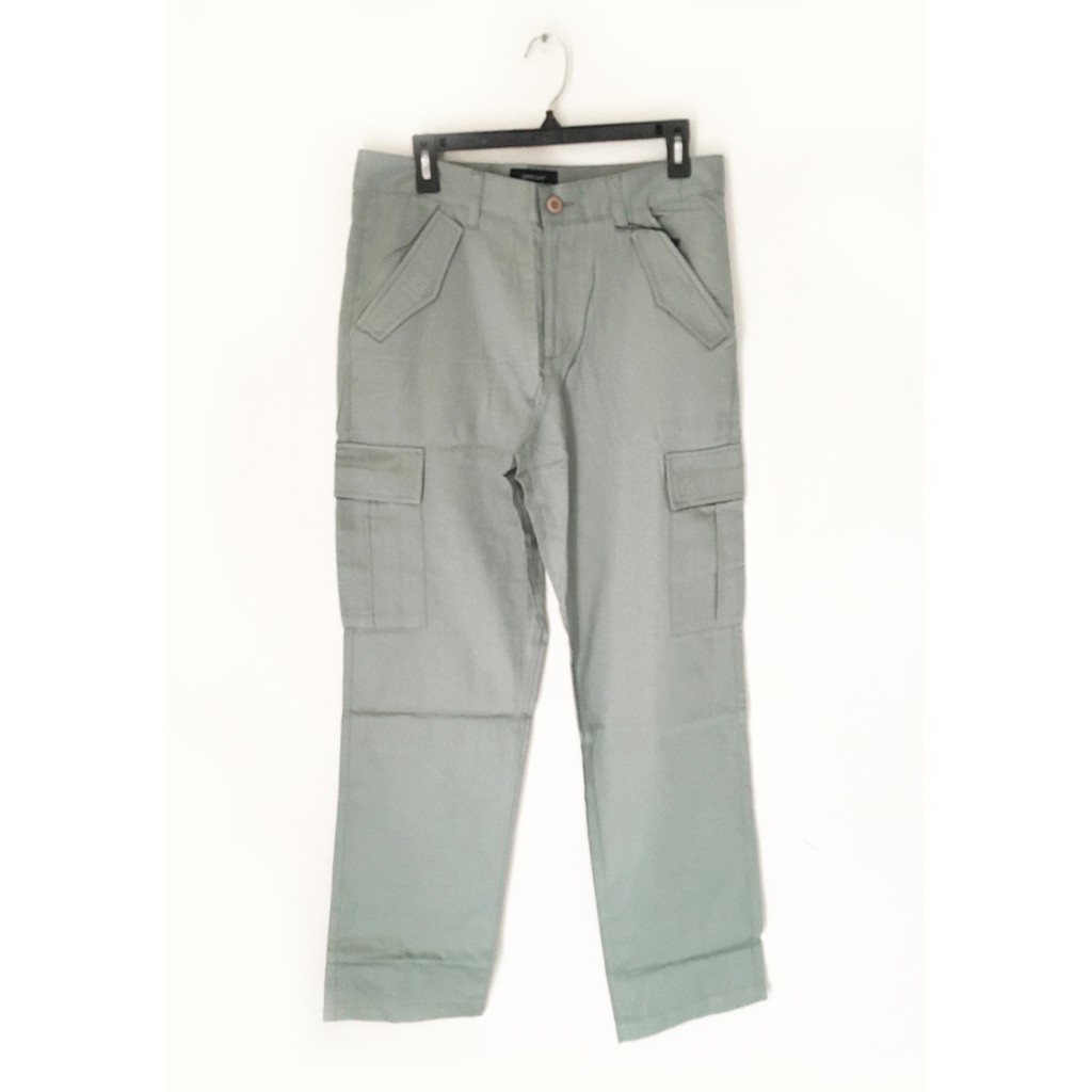 green cargo jeans