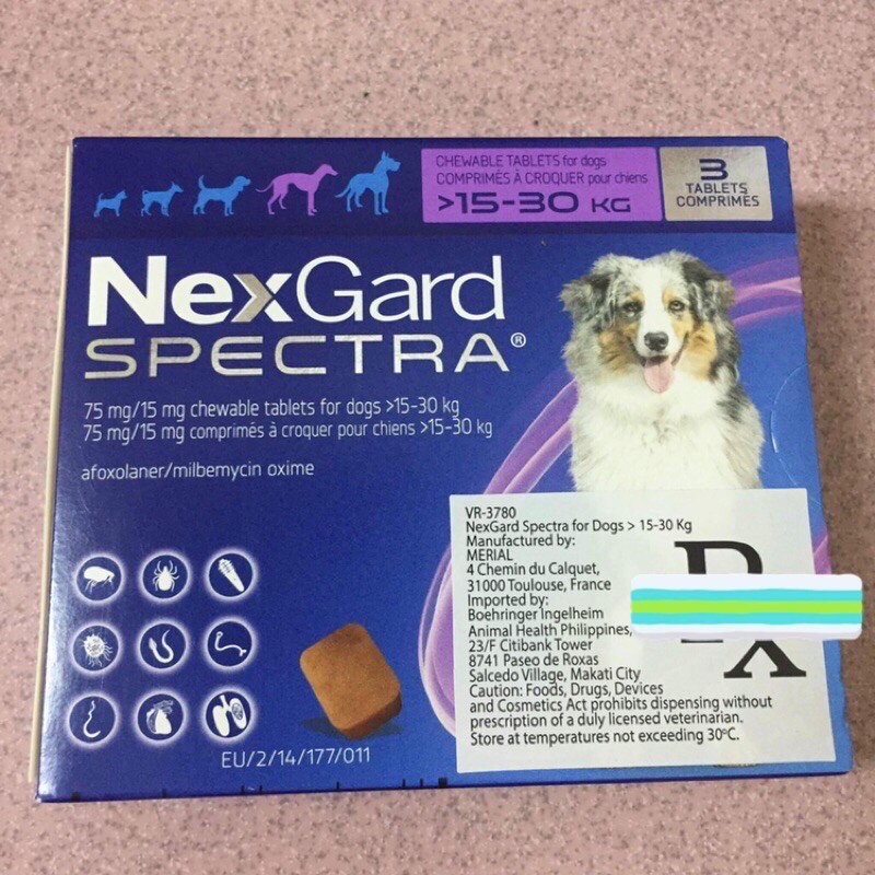 Nexgard Spectra Sold Per Box 3pcs Per Box Shopee Philippines