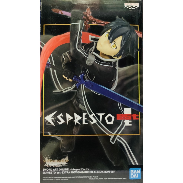 Sword Art Online Integral Factor ESPRESTO est EXTRA MOTIONS Kirito Alicization Ver. Shopee