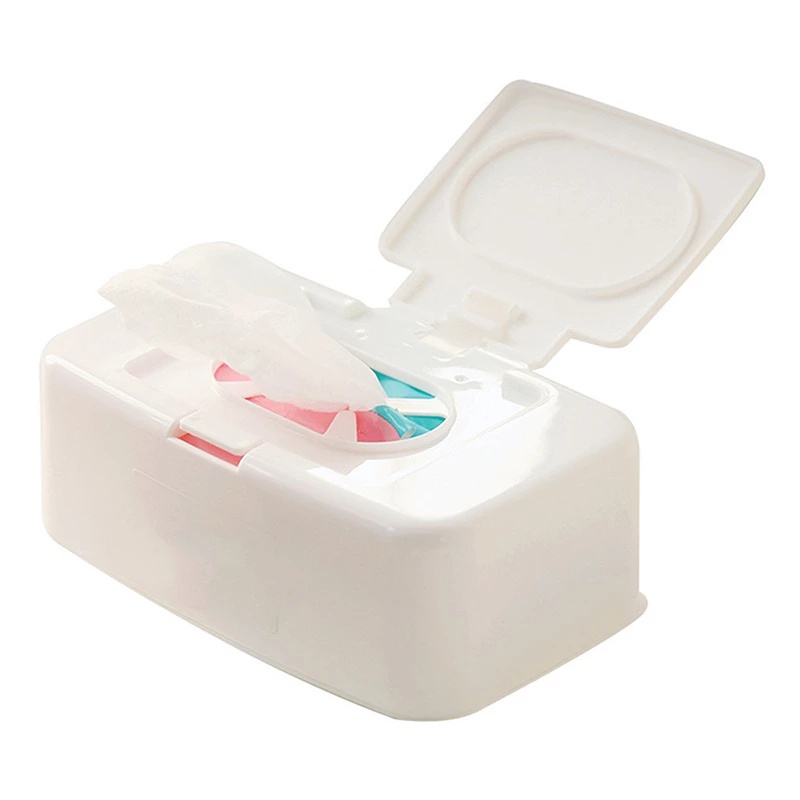 Wet Tissue Box With Lid Portable Wipes Dispenser / Napkin Storage Box