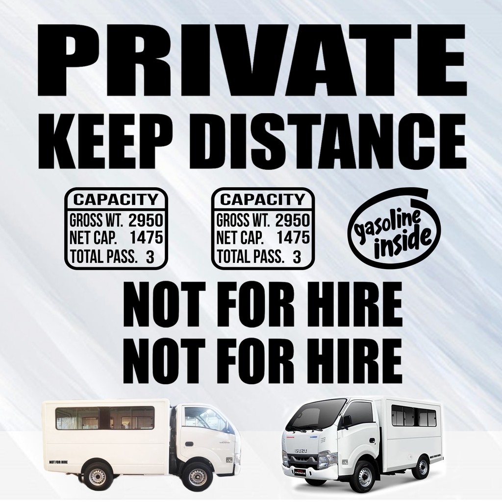 Isuzu Travis Capacity Set Stickers | Shopee Philippines