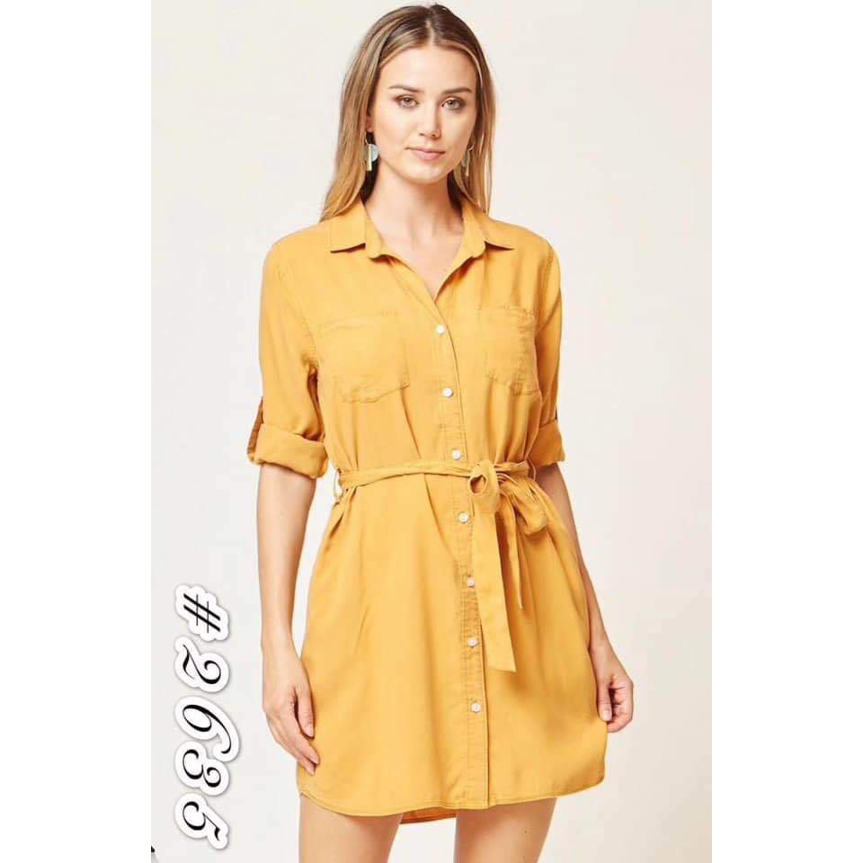 plain yellow dress