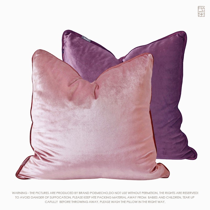 bright velvet cushions