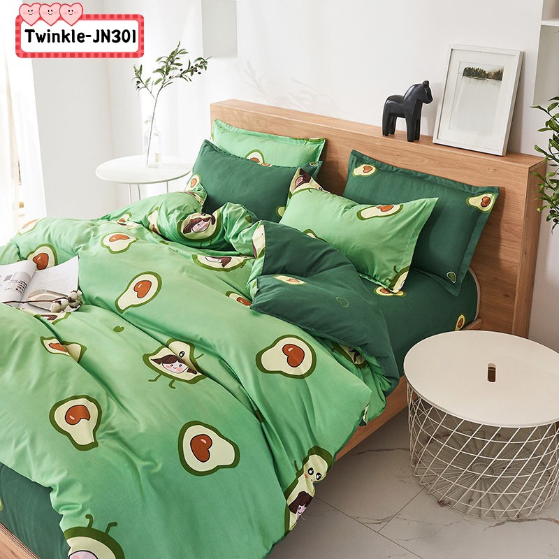 4 In 1 Queen Bed Sheet Set Cute Avocado, Cute Bed Sheets Sets