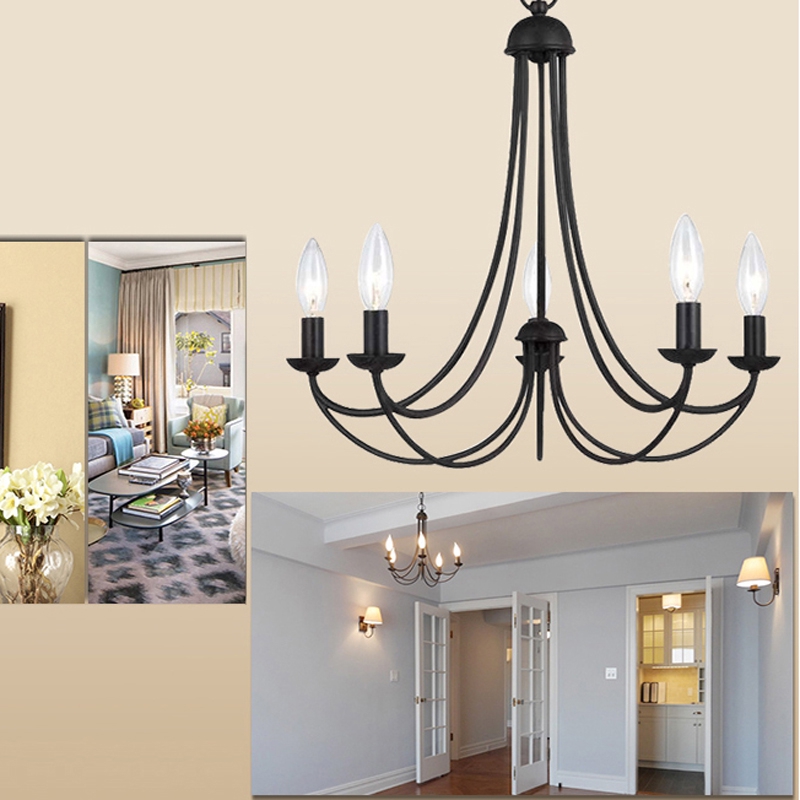 modern iron chandelier