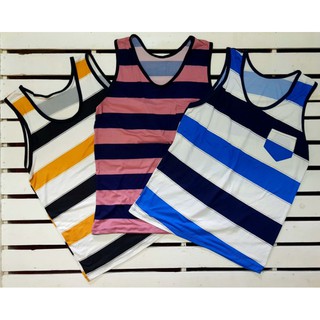 Men's Top Assorted Designs Cotton Spandex Stripe Sando SUMMER Wear for ADULT #8