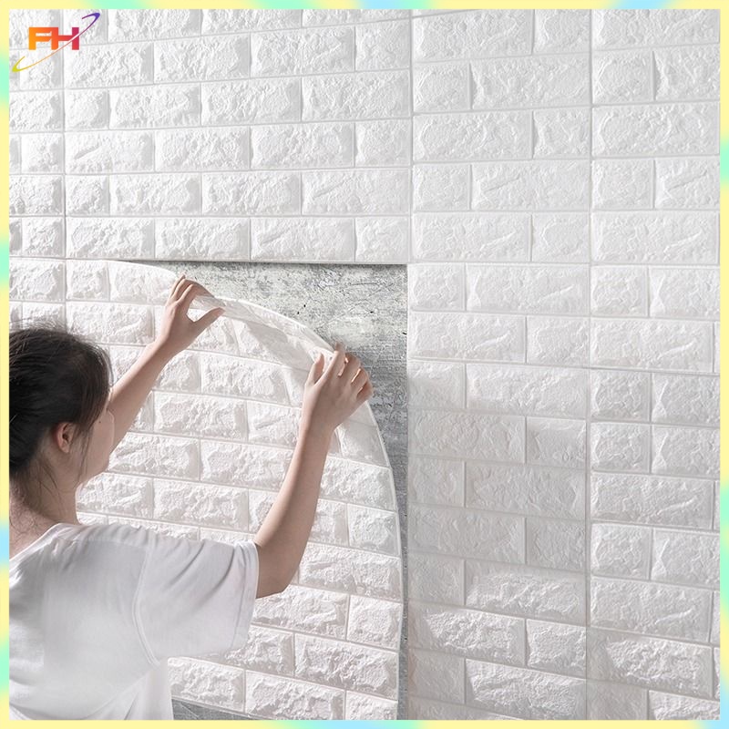 BIG SALE 38x35cm Wallpaper Foam Brick 3D Wall Sticker Self Adhesive ...