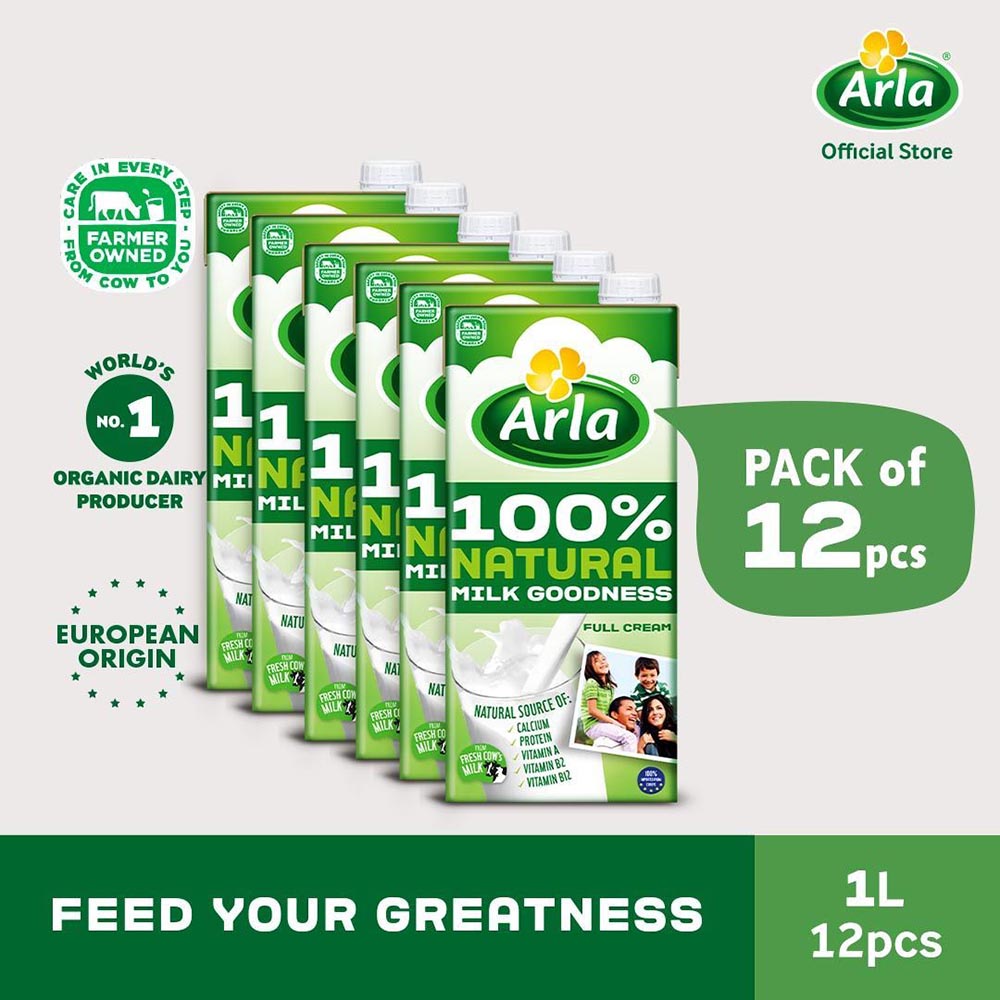 Arla Full Cream Milk 1L 12-Pack | Shopee Philippines