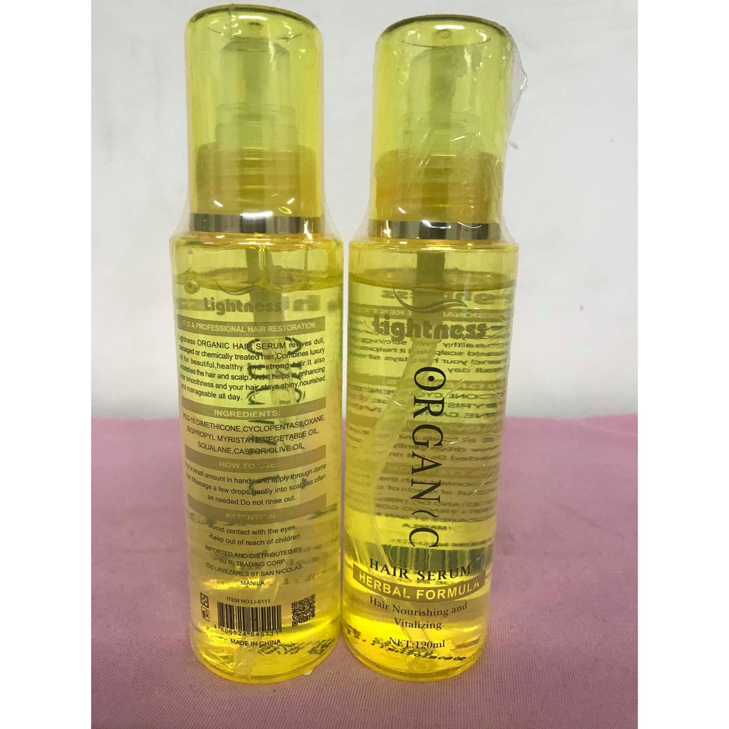 Lightness Organic Hair Serum Shopee Philippines