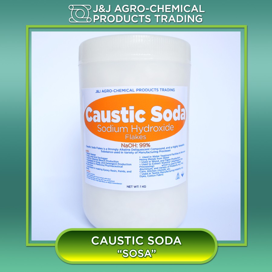 99 Imported Caustic Soda Flakes (Lye) / Sodium Hydroxide / Sosa (1 kg