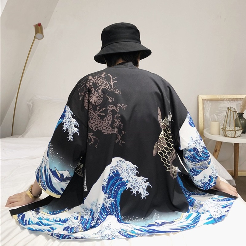 male kimono cardigan